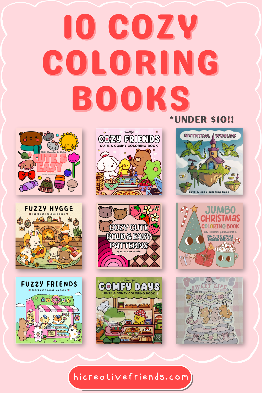 10 Cozy Coloring Books Under $10