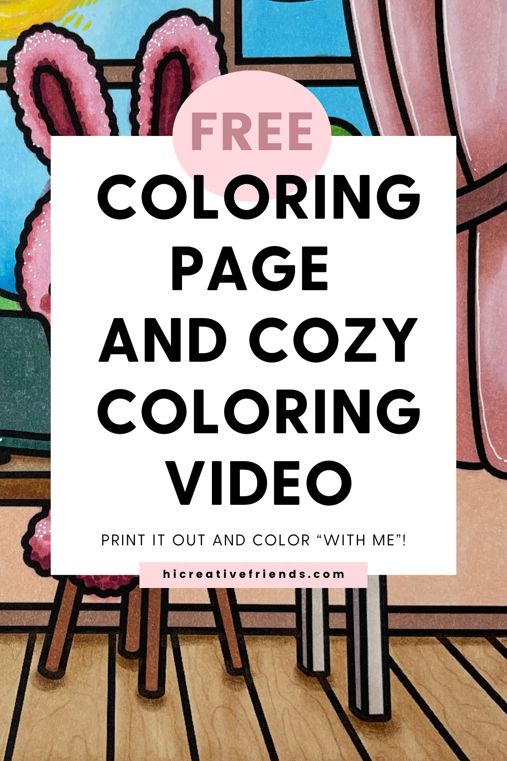 Image for blog post titled: Relaxing, real time cozy coloring video